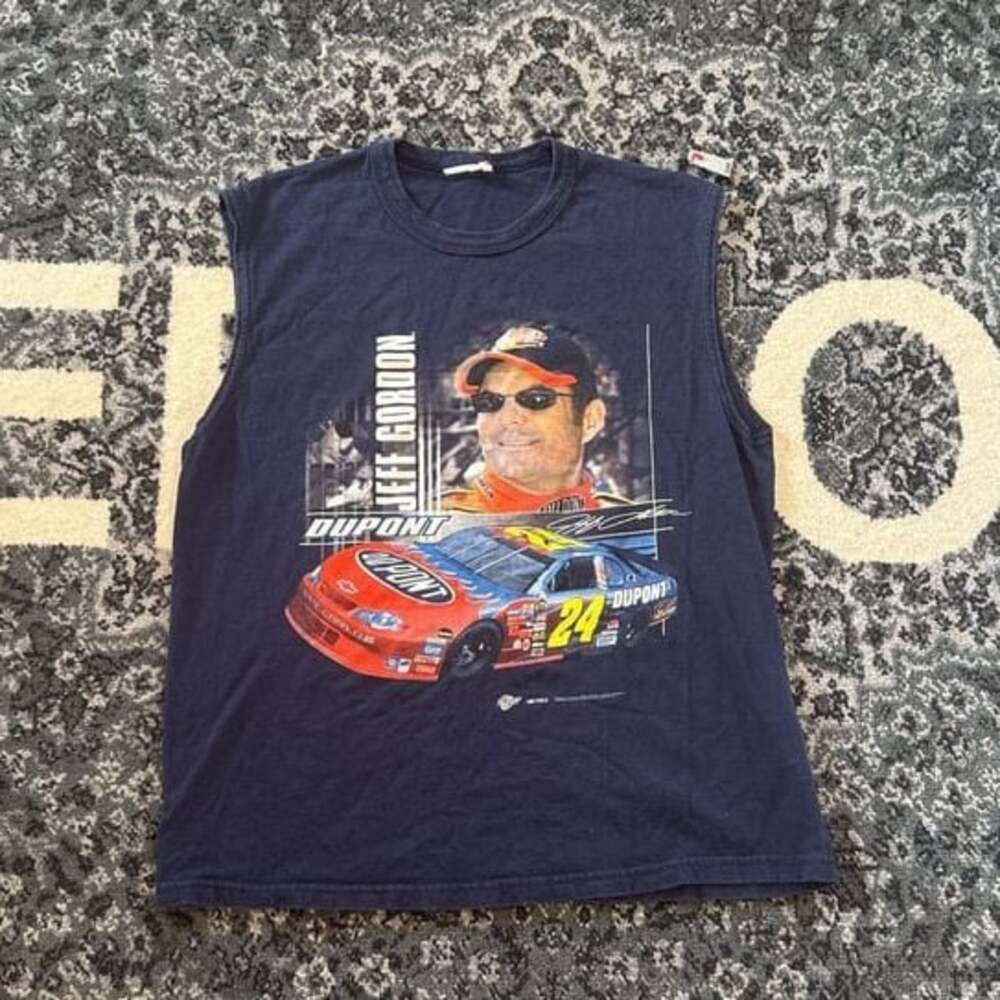 Vintage Y2K NASCAR Jeff Gordon Tanktop Shirt Large